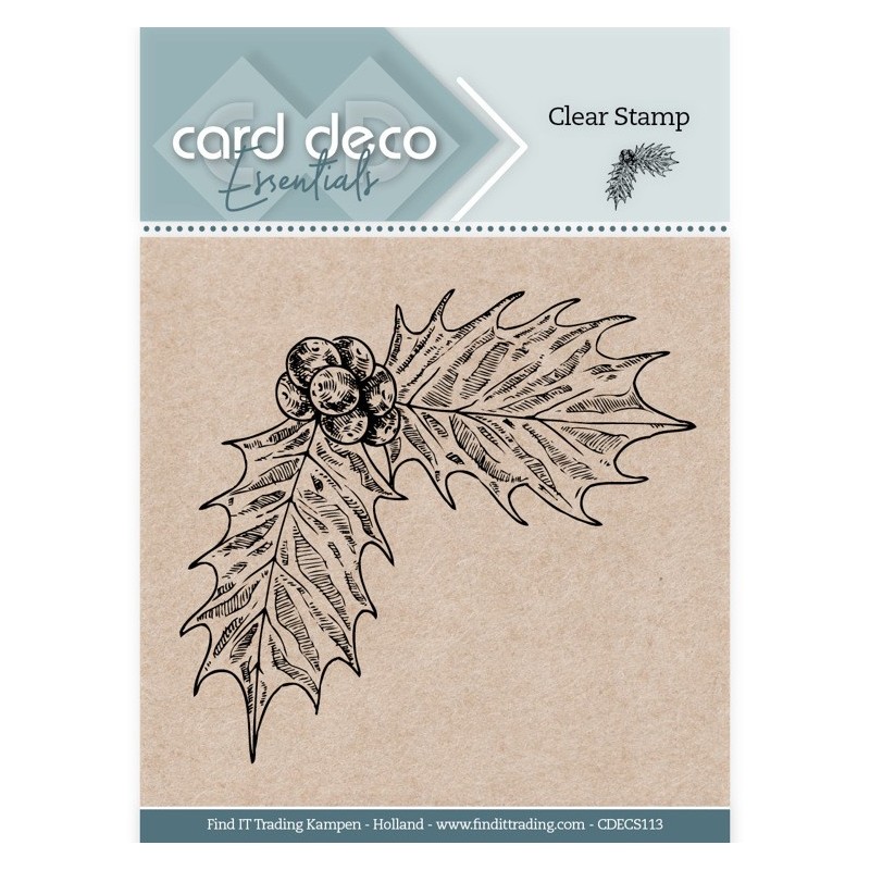 (CDECS113)Card Deco Essentials Clear Stamps - Holly
