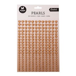 (SL-ES-PEARL05)Studio Light Pearls Copper hearts Essentials nr.05