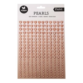 (SL-ES-PEARL06)Studio Light Pearls Rose gold hearts Essentials nr.06