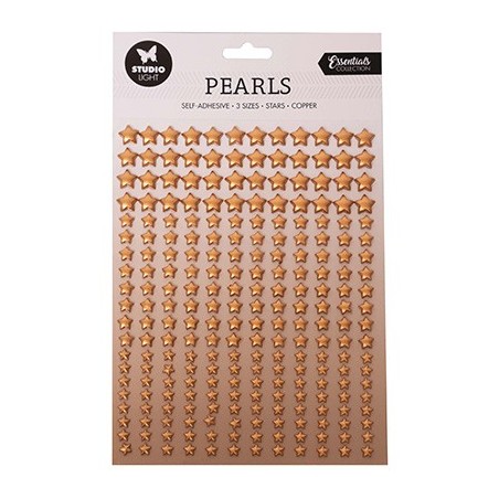 (SL-ES-PEARL09)Studio Light Pearls Copper stars Essentials nr.09