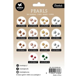 (SL-ES-PEARL10)Studio Light Pearls Rose gold stars Essentials nr.10