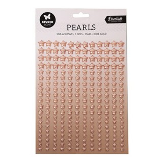 (SL-ES-PEARL10)Studio Light Pearls Rose gold stars Essentials nr.10