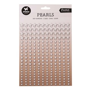 (SL-ES-PEARL12)Studio Light Pearls Silver stars Essentials nr.12