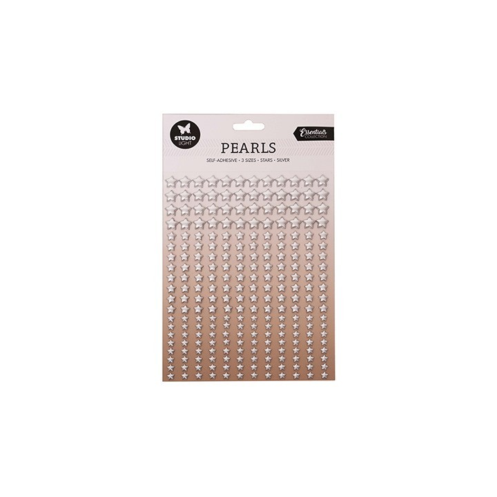(SL-ES-PEARL12)Studio Light Pearls Silver stars Essentials nr.12