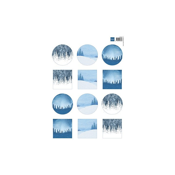 (VK9597)Winter landscapes mini's