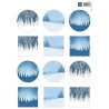 (VK9597)Winter landscapes mini's