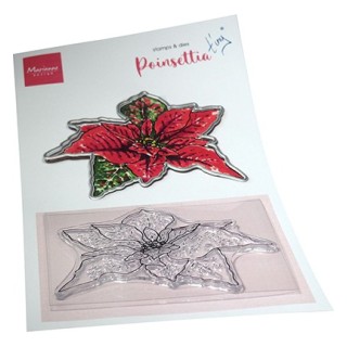 (TC0902)Clear stamp Tiny's Flowers - Poinsettia