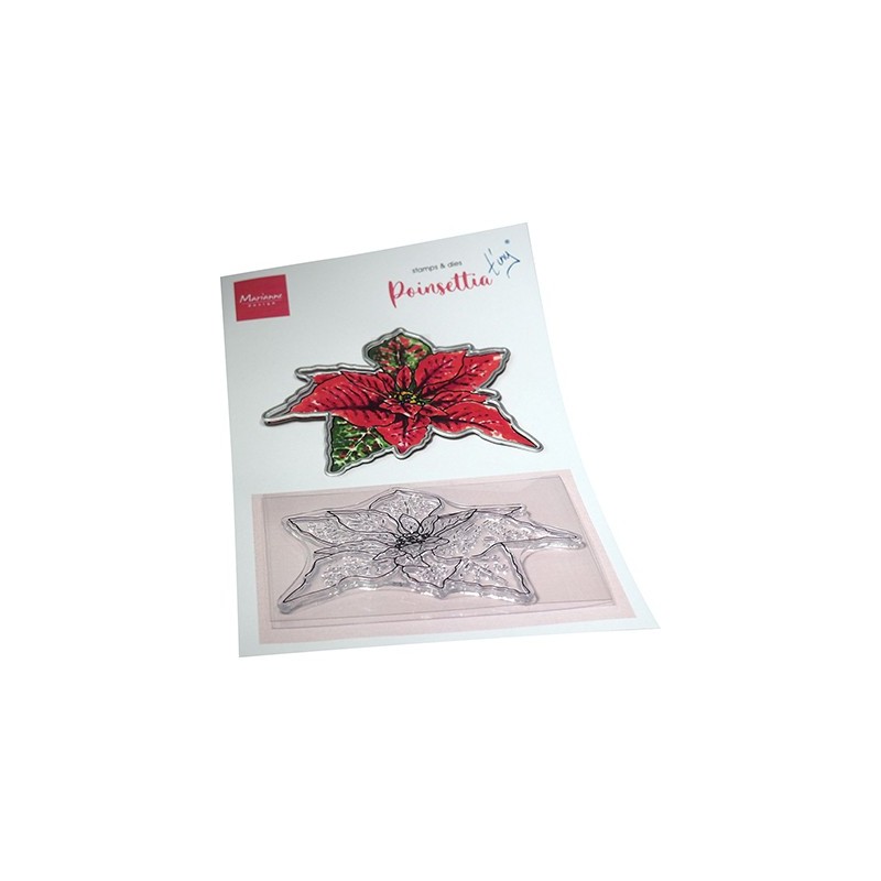 (TC0902)Clear stamp Tiny's Flowers - Poinsettia