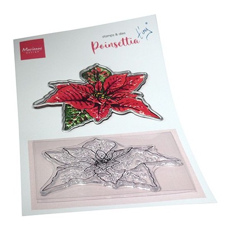 (TC0902)Clear stamp Tiny's Flowers - Poinsettia
