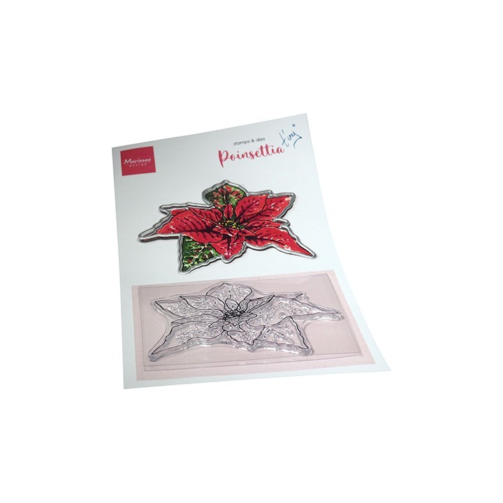 (TC0902)Clear stamp Tiny's Flowers - Poinsettia
