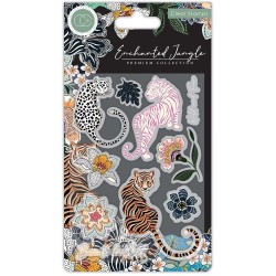 (CCSTMP080)Craft Consortium Enchanted Jungle Clear Stamps