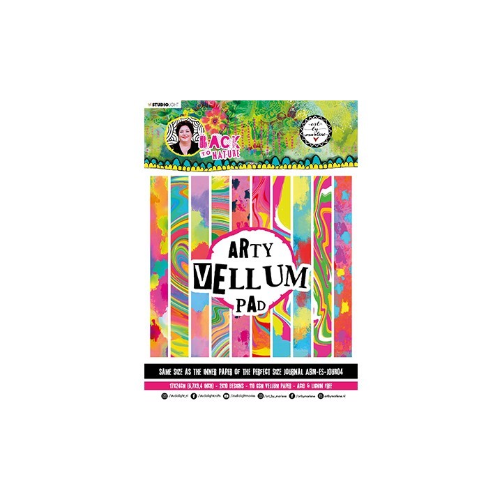 (ABM-BTN-PP29)Studio Light Paper Pad Arty Vellum Back To Nature nr.29