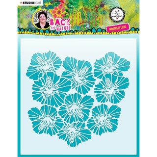 (ABM-BTN-MASK86)Studio light stencil Floral Wheel Back To Nature nr.86