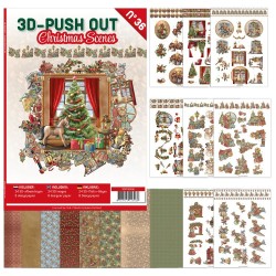 (3DPO10036)3D Push Out book 36 - Christmas Scenes