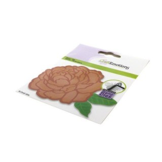 (115633/3401)CraftEmotions Impress stamp Die - Rose Card 11x9cm