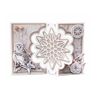 (SL-ES-CD257)Studio Light SL Cutting Die Christmas star zig-zag card Essentials nr.257