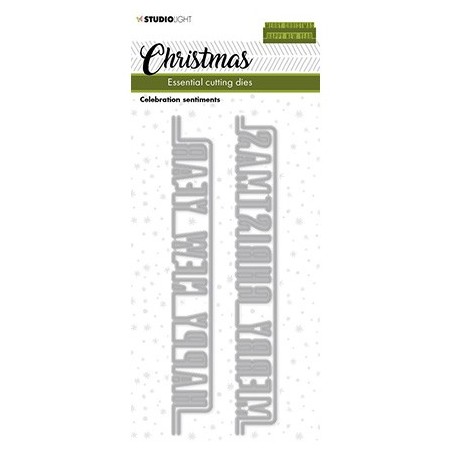 (SL-ES-CD240)Studio Light SL Cutting Die Christmas Celebration sentiments Essentials nr.240