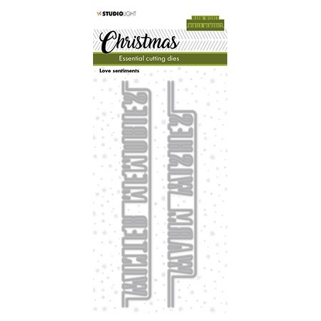 (SL-ES-CD241)Studio Light SL Cutting Die Christmas Love sentiments Essentials nr.241
