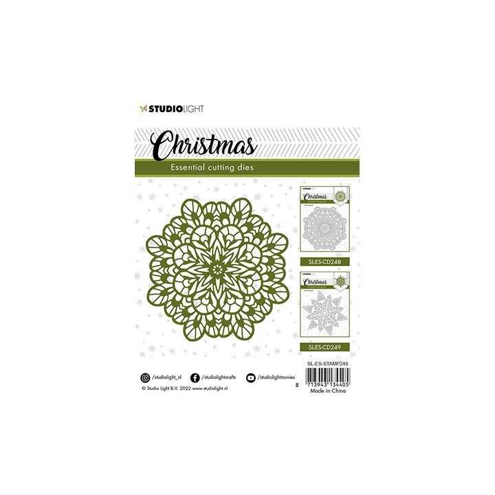 (SL-ES-CD248)Studio Light SL Cutting Die Christmas Winter mandala Essentials nr.248