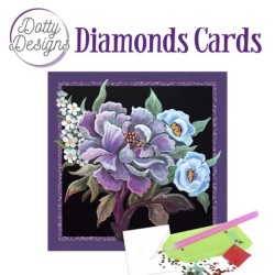 (DDDC1089)Dotty Designs Diamond Cards - Purple Peonie