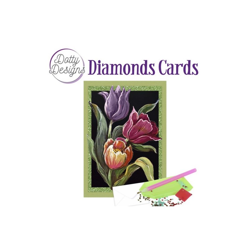 (DDDC1090)Dotty Designs Diamond Cards - Tulips