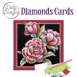 (DDDC1091)Dotty Designs Diamond Cards - Pink Roses