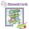 (DDDC1095)Dotty Designs Diamond Cards - Frogs with Umbrella