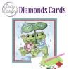 (DDDC1095)Dotty Designs Diamond Cards - Frogs with Umbrella