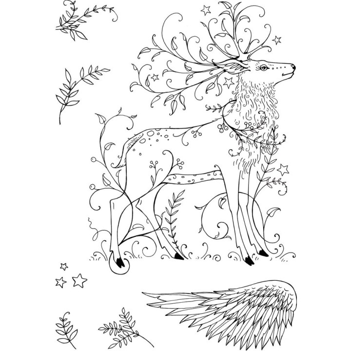 (PI0A6035)Pink Ink Designs Stag A6 Clear Stamps