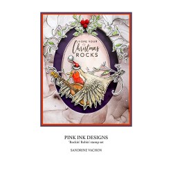 (PI179)Pink Ink Designs Rockin Robin A5 Clear Stamps