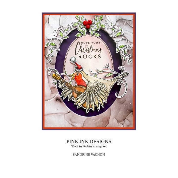 (PI179)Pink Ink Designs Rockin Robin A5 Clear Stamps