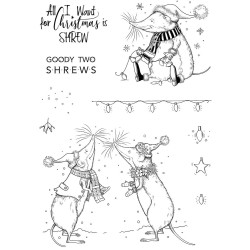 (PI181)Pink Ink Designs All I Want For Christmas Is Shrew A5 Clear Stamps