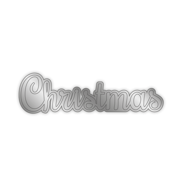 (S-FRBR-STD-MECS)Crafter's Companion Frosty and Bright Stamp & Die Merry Christmas Sentiments