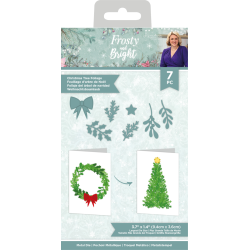(S-FRBR-MD-CTFO)Crafter's Companion Frosty and Bright Metal Die Christmas Tree Foliage