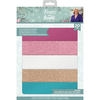 (S-FRBR-LMIXCARDA4)Crafter's Companion Frosty and Bright A4 Luxury Mixed Card Pack