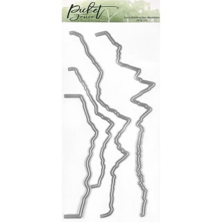 (PFSD-275)Picket Fence Studios Scene Building Mountains 4x10 Inch Metal Dies (4pcs)