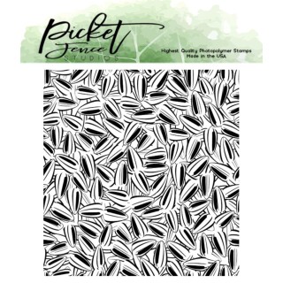 (F-168)Picket Fence Studios Forever Sunflower Seeds 4x4 Inch Clear Stamps