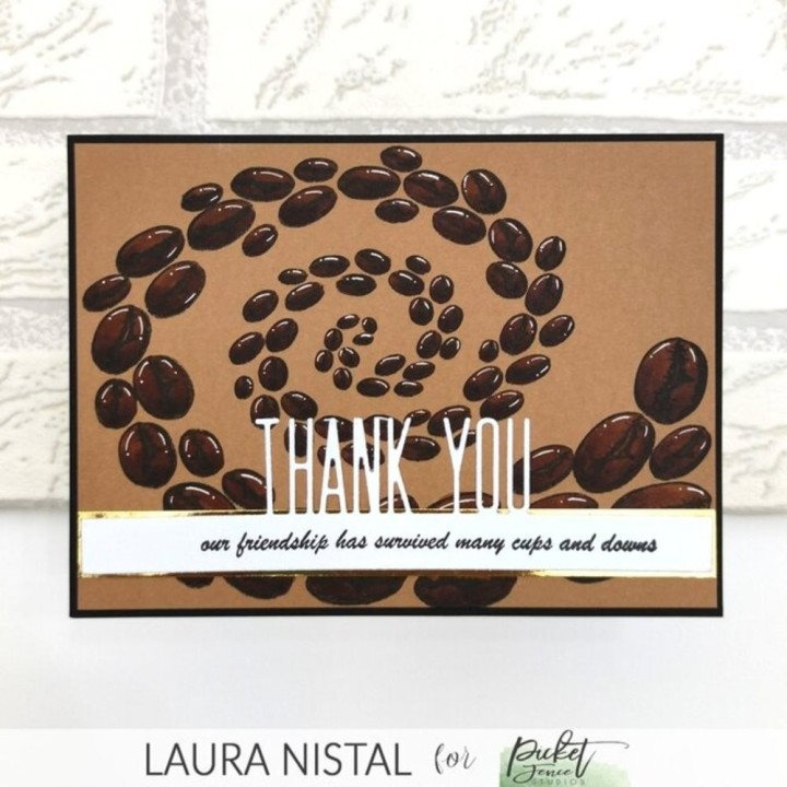(BB-194)Picket Fence Studios By All Beans 6x6 Inch Clear Stamps