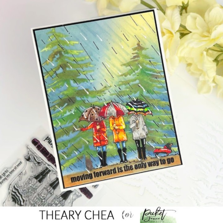 (SC-320)Picket Fence Studios Tall Christmas Trees 6x6 Inch Stencil