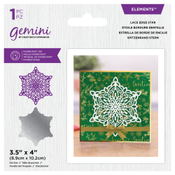 (GEM-MD-ELE-LESTAR)Gemini Christmas Intricate Doily Lace Edge Star Elements Dies