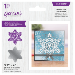 (GEM-MD-ELE-FRSTAR)Gemini Christmas Intricate Doily Frosted Star Elements Dies