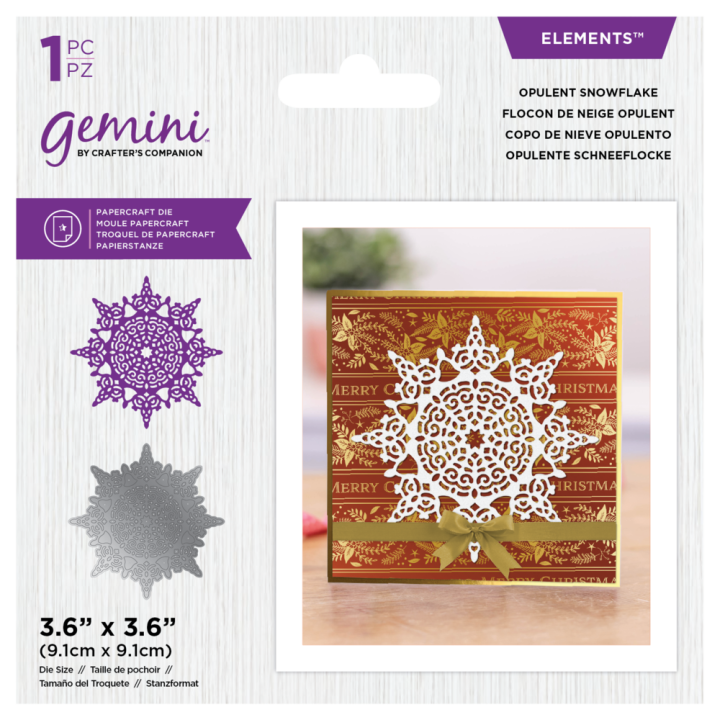 (GEM-MD-ELE-OPSNOW)Gemini Christmas Intricate Doily Opulent Snowflake Elements Dies