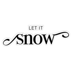 (GEM-STD-FS-LEIS)Gemini Fancy Sentiments Stamp & Die Let It Snow
