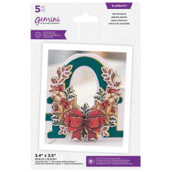 (GEM-MD-ELE-FESBOW-1)Gemini Floral Festive Bows Elements Dies