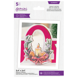 (GEM-MD-ELE-CANCHR)Gemini Floral Candlelit Christmas Elements Dies