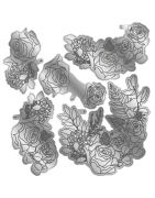 (GEM-MD-ELE-WINROS)Gemini Floral Winter Roses Elements Dies