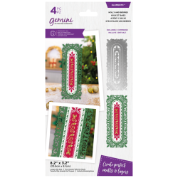 (GEM-MD-ELE-HABE)Gemini Christmas Nesting Holly and Berries Elements Dies