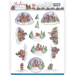 (SB10672)3D Push Out - Yvonne Creations - Christmas Miracle - House