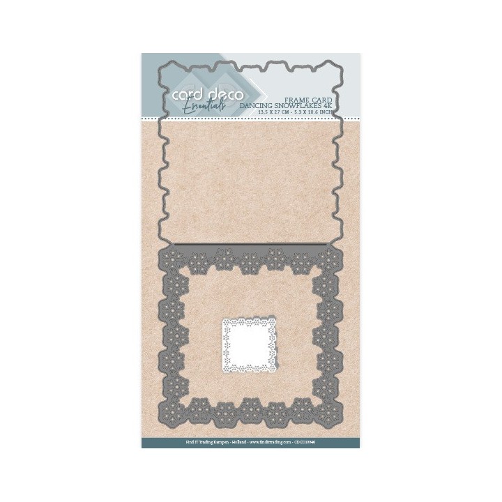 (CDCD10046)Card Deco Essentials Frame Dies - Dancing Snowflakes - 4K