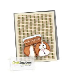 (1543)CraftEmotions clearstamps A6 - Guinea pig 4 Carla Creaties